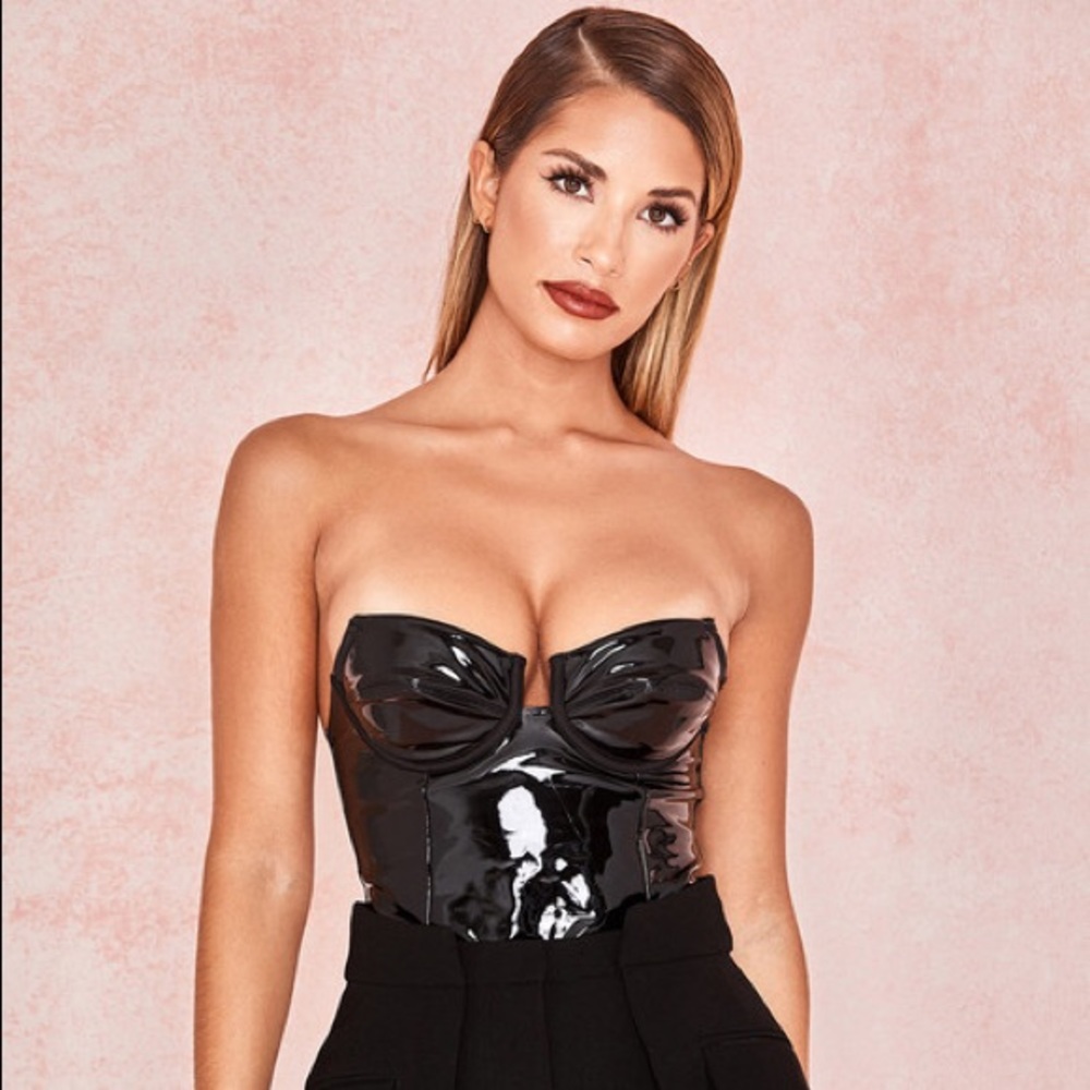 House of CB Patent Vinyl Bodysuit